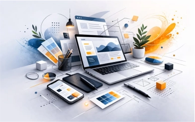 Structured customer mapping blueprint notes indicating digital interface touchpoints